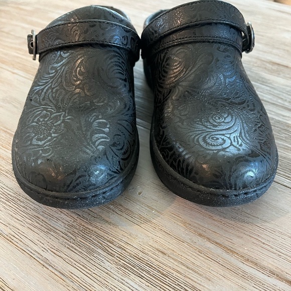 Dansko Allison Clog Black Leather Upper Mary Jane - Picture 3 of 8